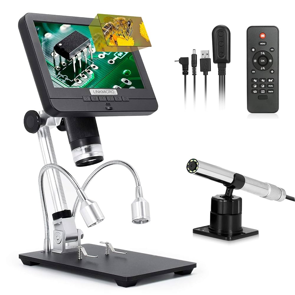 LINKMICRO デジタル顕微鏡 7インチ LCD 1080Pスクリーン はん Amazon.co.jp: LINKMICRO デジタル顕微鏡 7インチ LCD 1080P